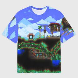 Женская футболка oversize 3D Terraria