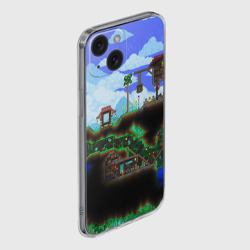 Чехол для iPhone 15 силиконовый с защитой камеры Terraria - фото 2