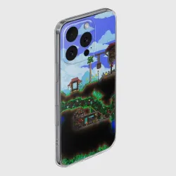 Чехол для iPhone 16 Pro силиконовый с защитой камеры Terraria - фото 2