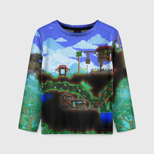 Детский лонгслив 3D Terraria