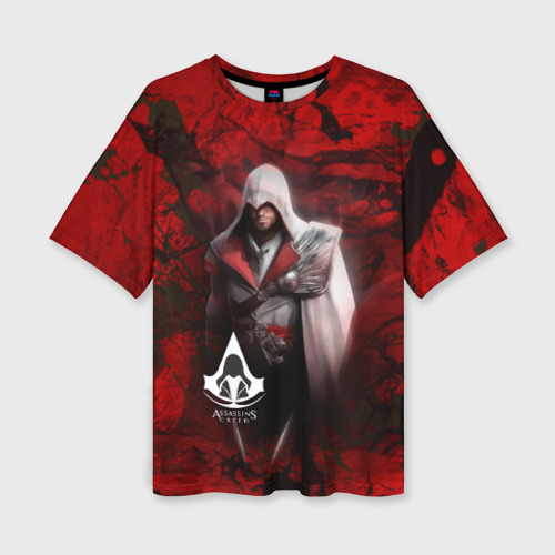 Женская футболка oversize 3D Assasin's     creed, цвет 3D печать