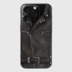 Чехол для iPhone 16 Pro Max силиконовый с защитой камеры Косуха Байкерская