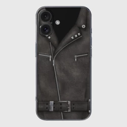 Чехол для iPhone 16 силиконовый с защитой камеры Косуха Байкерская