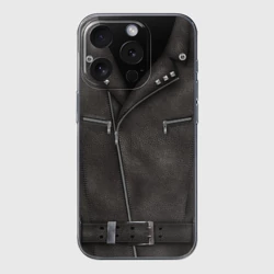 Чехол для iPhone 15 Pro Max силиконовый с защитой камеры Косуха Байкерская