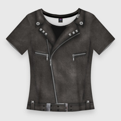 Женская футболка 3D Slim Косуха Байкерская
