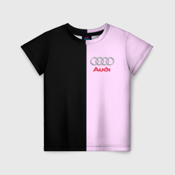 Детская футболка 3D Audi Pink Ауди