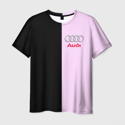 Мужская футболка 3D Audi Pink Ауди