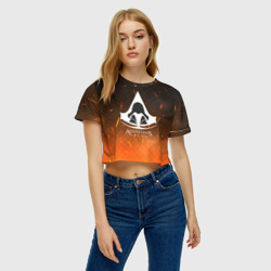 Женская футболка Crop-top 3D Assasin's  creed - фото 2