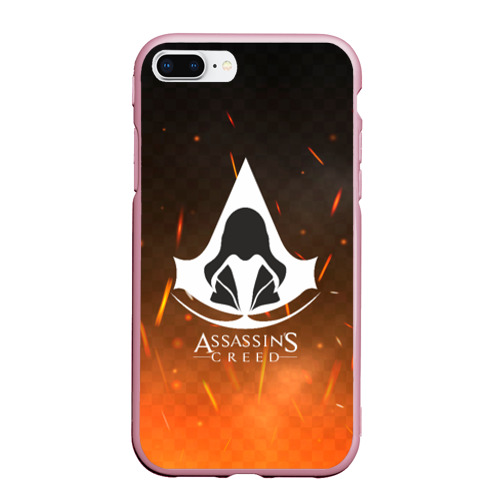 Чехол для iPhone 7Plus/8 Plus матовый Assasin's  creed, цвет розовый