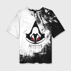 Женская футболка oversize 3D Assasin's Creed