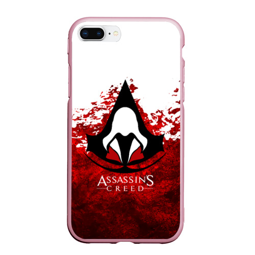 Чехол для iPhone 7Plus/8 Plus матовый Assasin's    Creed, цвет розовый