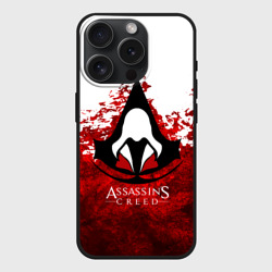 Чехол силиконовый для Apple iPhone 15 Pro матовый Assasin's    Creed