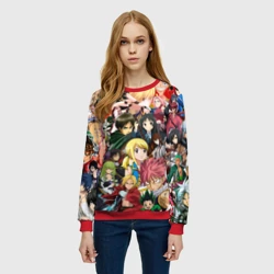 Женский свитшот 3D Аниме коллаж - фото 2