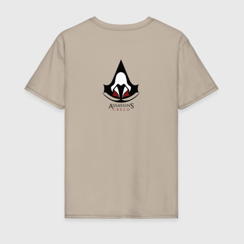 Мужская футболка хлопок Assasin's Creed, цвет миндальный - фото 2