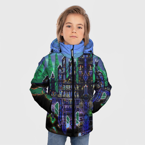 Зимняя куртка для мальчиков 3D Terraria, цвет красный - фото 3