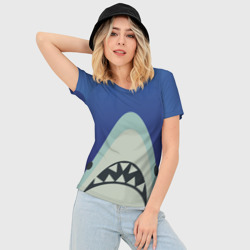 Женская футболка 3D Slim IKEA Shark - фото 2