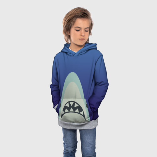 Детская толстовка 3D с принтом IKEA Shark, фото на моделе #1