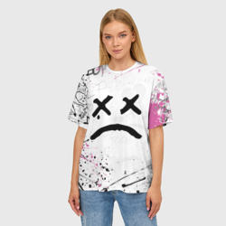 Женская футболка oversize 3D LIL Peep - фото 2