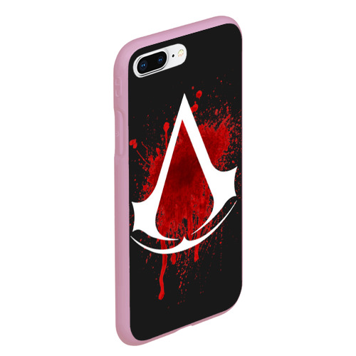 Чехол для iPhone 7Plus/8 Plus матовый Assassins Creed, цвет розовый - фото 3