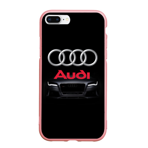 Чехол для iPhone 7Plus/8 Plus матовый Audi Ауди, цвет баблгам