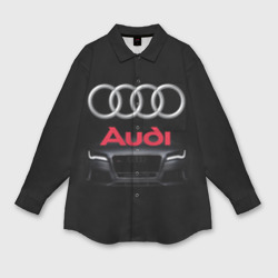 Женская рубашка oversize 3D Audi Ауди