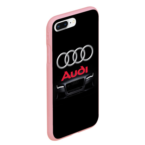 Чехол для iPhone 7Plus/8 Plus матовый Audi Ауди, цвет баблгам - фото 3
