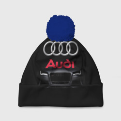 Шапка 3D c помпоном Audi Ауди