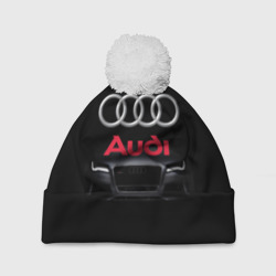 Шапка 3D c помпоном Audi Ауди