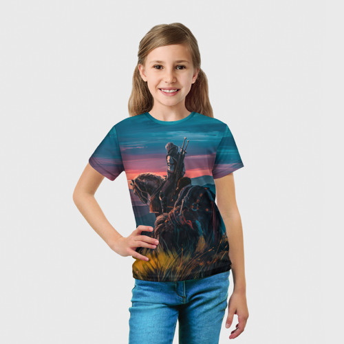 Детская футболка 3D The Witcher, цвет 3D печать - фото 5