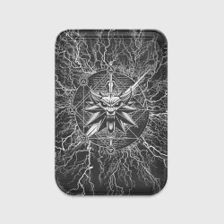 Картхолдер Magsafe магнитный The Witcher logo gray neurons