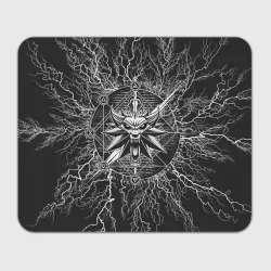 Прямоугольный коврик для мышки The Witcher logo gray neurons