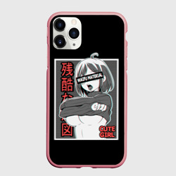 Чехол для iPhone 11 Pro Max матовый Ahegao waifu material