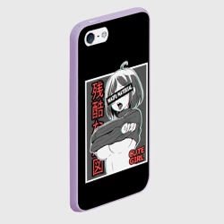 Чехол для iPhone 5/5S матовый Ahegao waifu material - фото 2