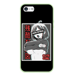 Чехол для iPhone 5/5S матовый Ahegao waifu material