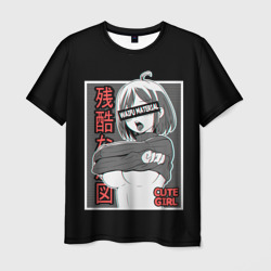 Мужская футболка 3D Ahegao waifu material