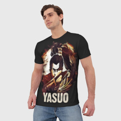 Мужская футболка 3D Yasuo - фото 2