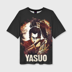 Женская футболка oversize 3D Yasuo