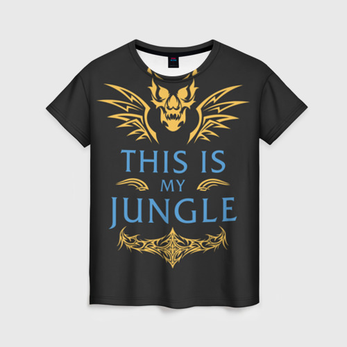 Женская футболка 3D с принтом This is my Jungle, вид спереди #2