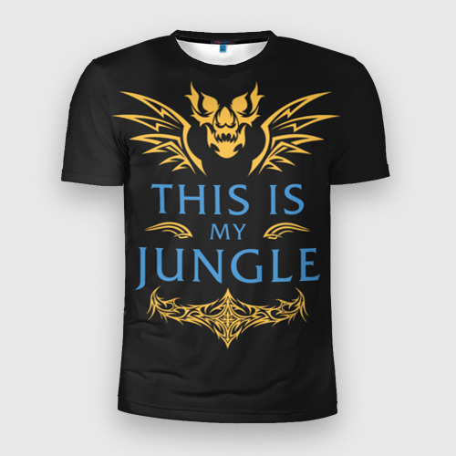 Мужская футболка 3D Slim с принтом This is my Jungle, вид спереди #2