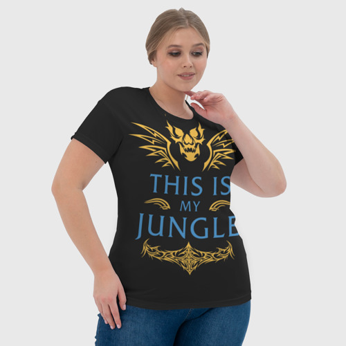 Женская футболка 3D с принтом This is my Jungle, фото #4