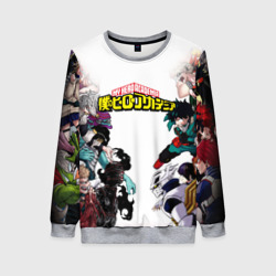 Женский свитшот 3D My Hero Academia противостояние
