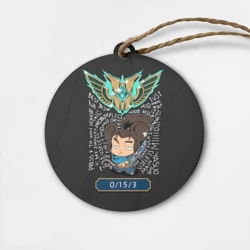 Деревянная игрушка круг League of Legends лига Легенд