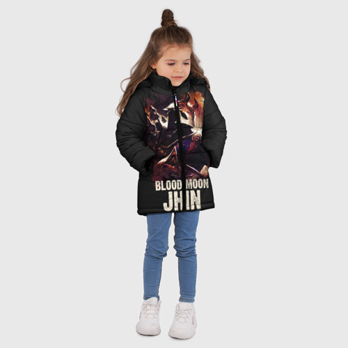 Зимняя куртка для девочек 3D Jhin, цвет красный - фото 5