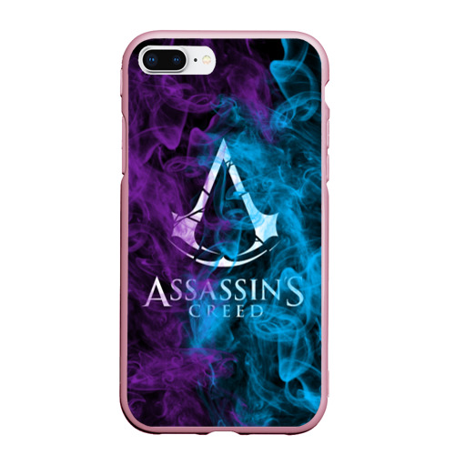 Чехол для iPhone 7Plus/8 Plus матовый Assassin's Creed, цвет розовый