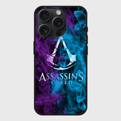 Чехол силиконовый для Apple iPhone 15 Pro матовый Assassin's Creed