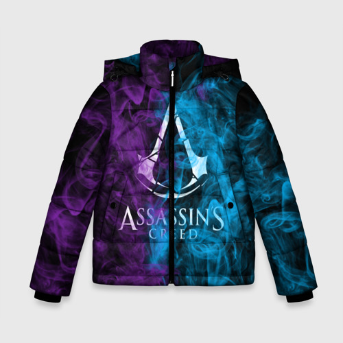 Зимняя куртка для мальчиков 3D Assassin's Creed, цвет черный