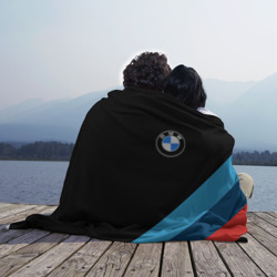 Плед с принтом BMW БМВ для любого человека, вид спереди №3. Цвет основы: 3d (велсофт)