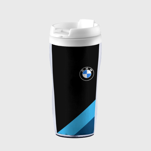 Термокружка-непроливайка BMW БМВ, цвет белый