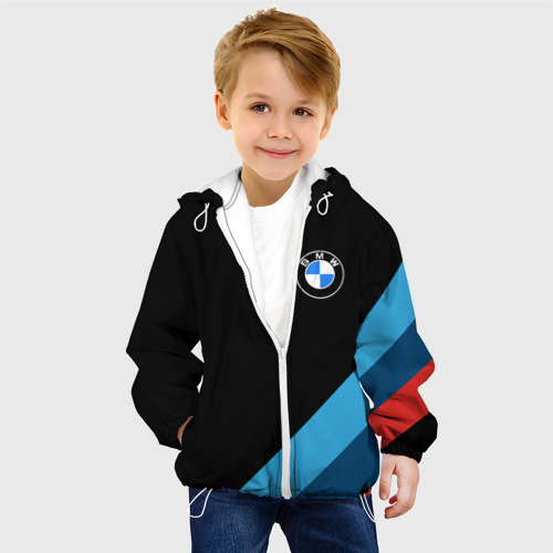 Детская куртка 3D BMW БМВ, цвет белый - фото 3