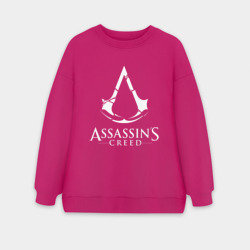 Женский свитшот oversize без начеса хлопок Assassin's Creed